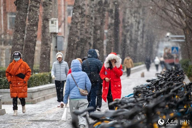 北京迎来瑞雪
