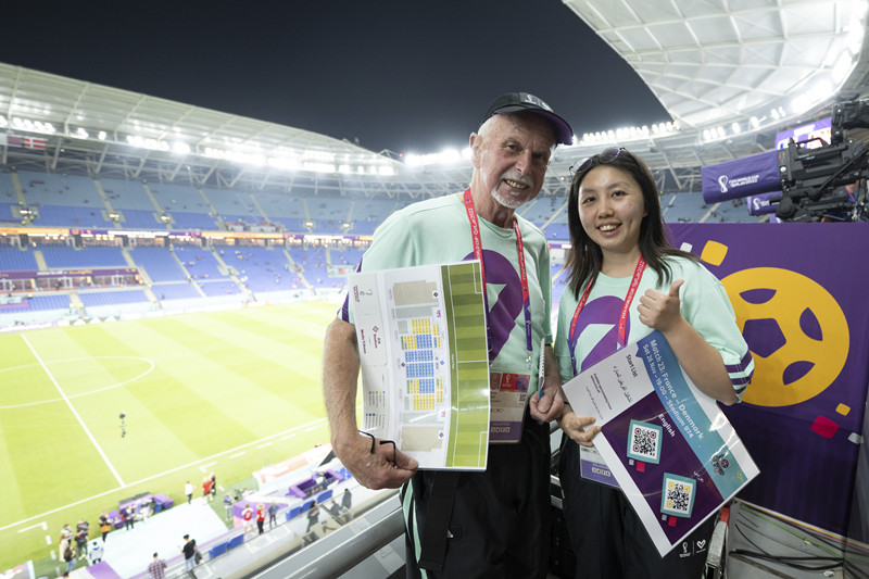 世界杯上的陕西志愿者！
